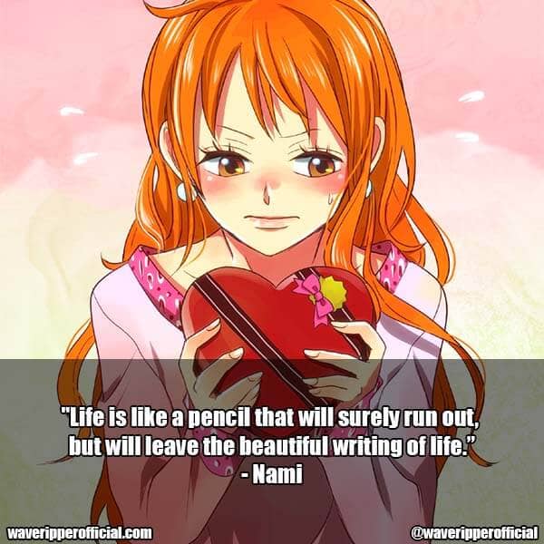 Nami quotes one piece anime