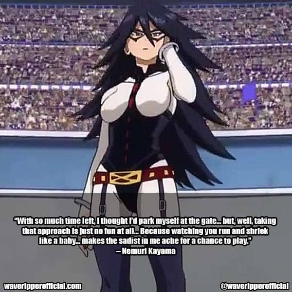 Nemuri Kayama Quotes MHA