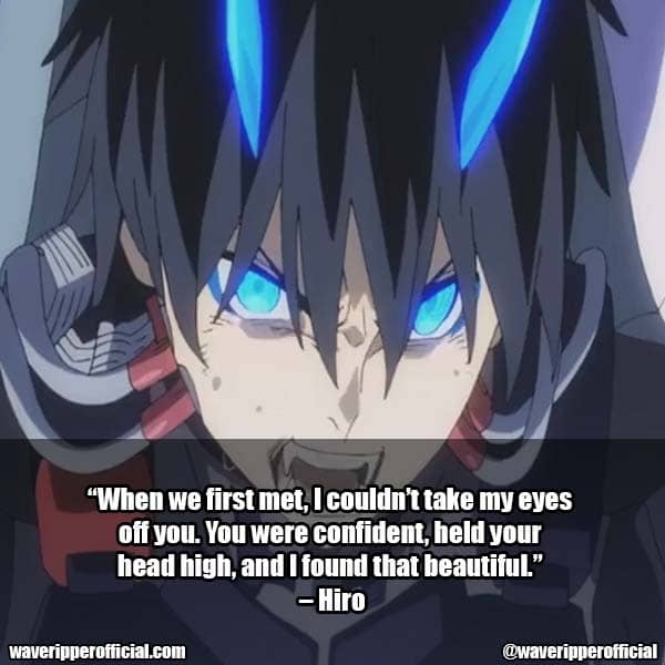 Hiro quotes from darling in the franxx