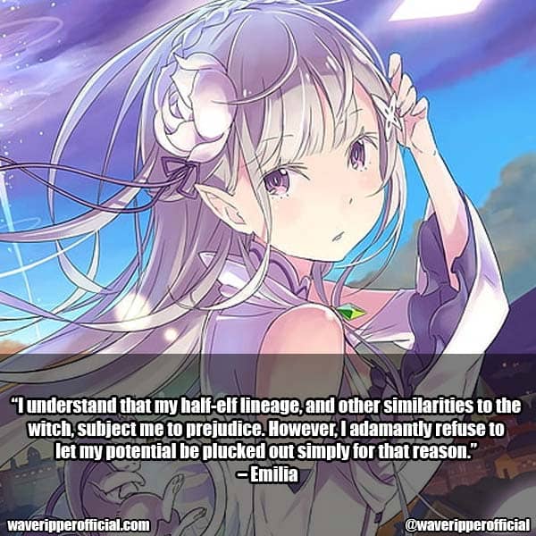Emilia re zero quotes