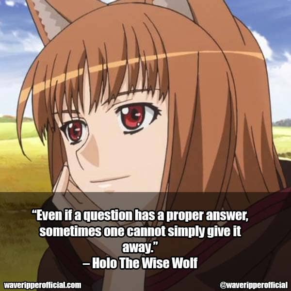 Holo The Wise Wolf Quotes
