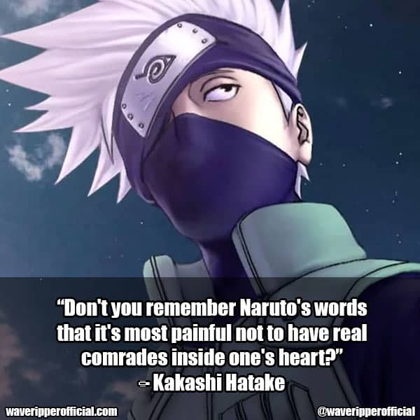 Kakashi Hatake quotes 25