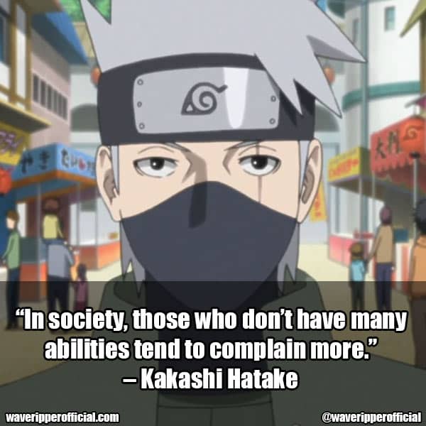 Kakashi Hatake quotes 7
