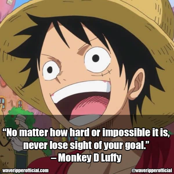 Monkey D. Luffy One Piece quotes