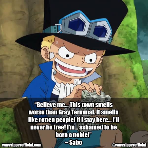 Sabo One Piece quotes