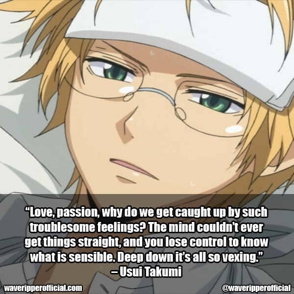 Usui Takumi quotes 3