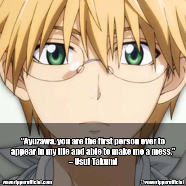 Usui Takumi quotes 4