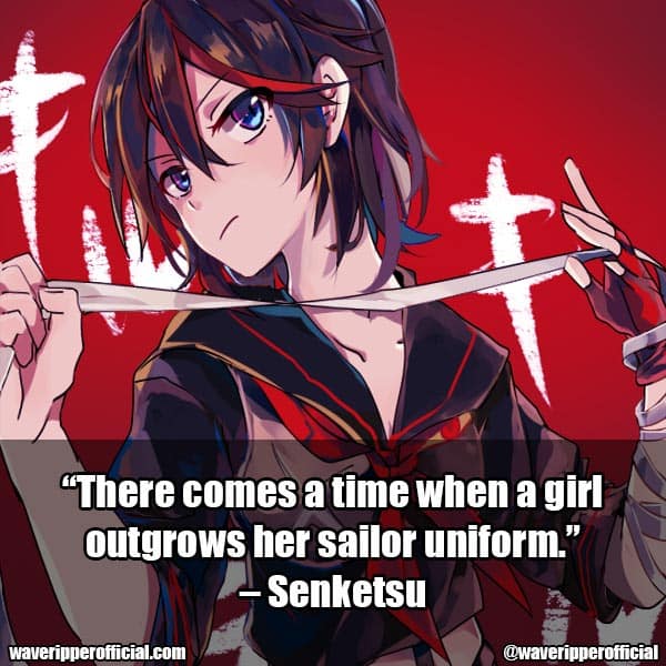 Senketsu quotes from kill la kill