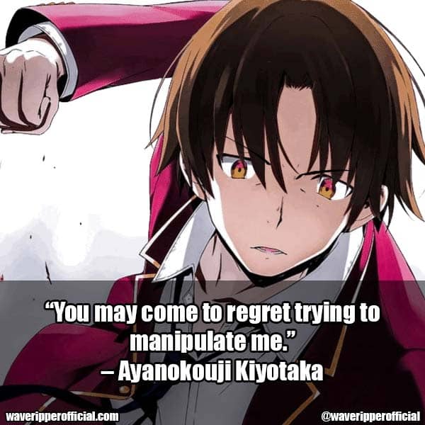 ayanokouji kiyotaka quotes 2