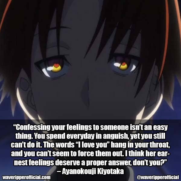 Kiyotaka Ayanokouji, anime, classroom of the elite, quotes, HD