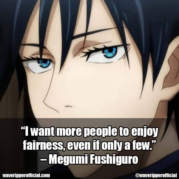 Megumi Fushiguro quotes