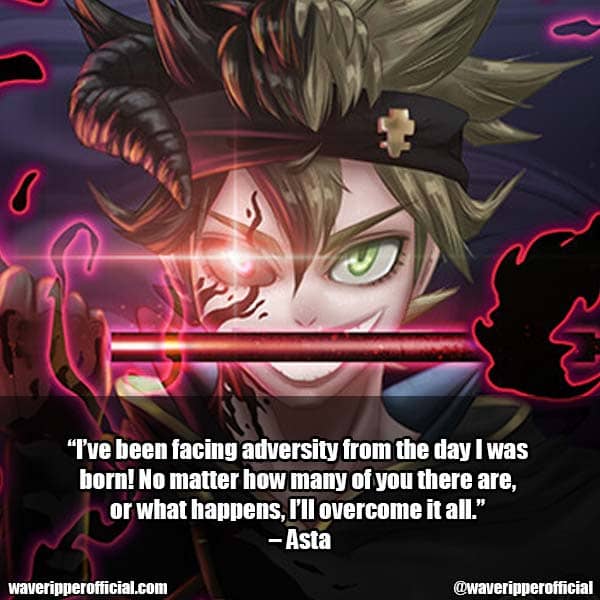 Asta quotes from Black Clover