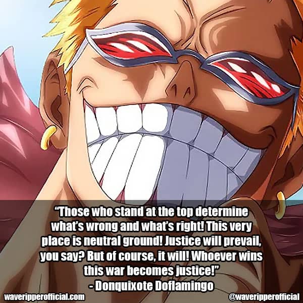 Donquixote Doflamingo One Piece quotes