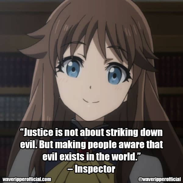 Inspector quotes from Goblin Slayer