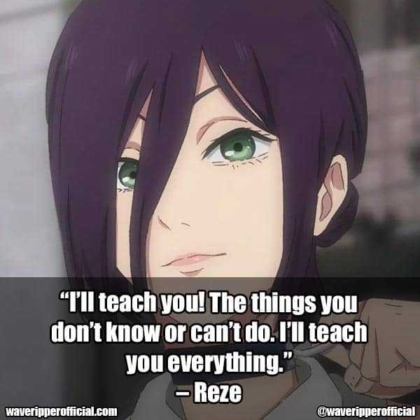 reze chainsaw man quotes