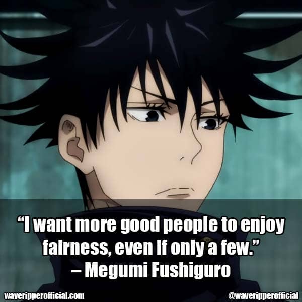 Megumi Fushiguro quotes 2