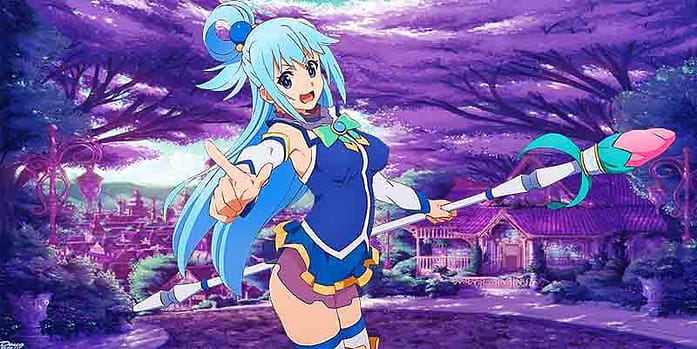 Godess Aqua smiling