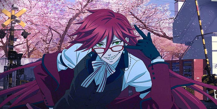 Grell Sutcliff haired anime