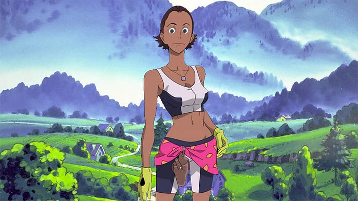 Hilda black female anime character from eureka seven