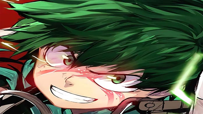 Deku AKA Midoriya in Boko no Hero Academia Anime