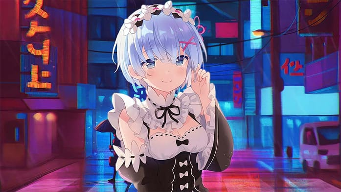 Blue haired Rem