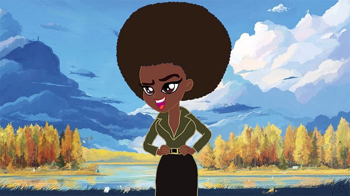 Coffe black female from cowboy bebop anime