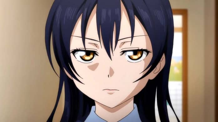 Umi with long Blue hair