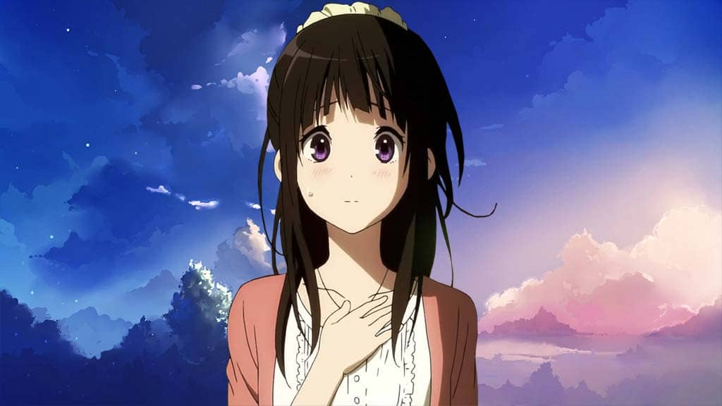 Anime anime girls long hair black hair brown eyes HD phone wallpaper   Peakpx