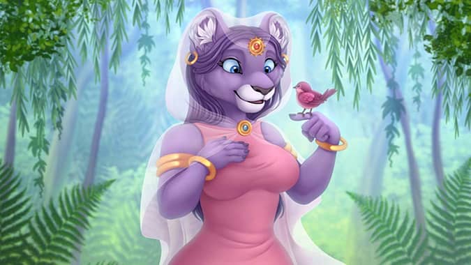 Purple Lion Princess