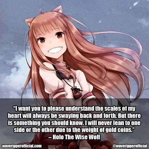 Spice and Wolf Anime Quote 8