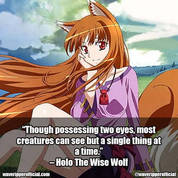 Spice and Wolf Anime Quote 3