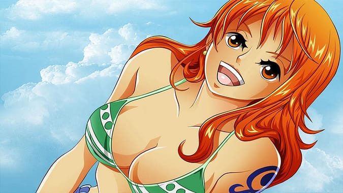 Nami one of the sexy anime girls from One Piece