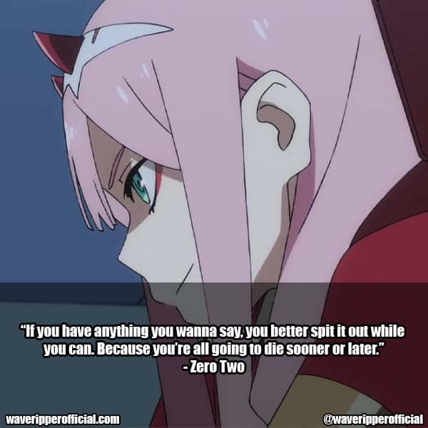 darling in the franxx quotes