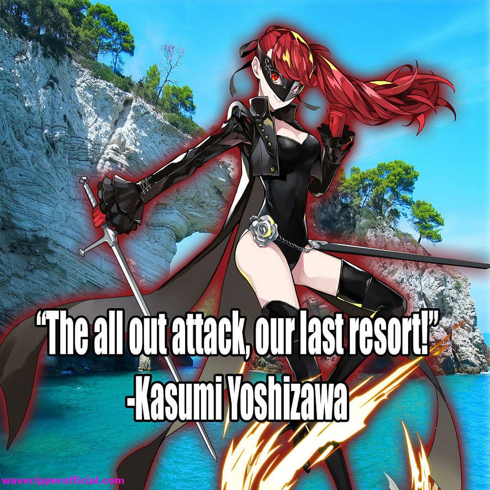 Pesona 5 quotes the all out attack our last resort Kasumi Yoshizawa