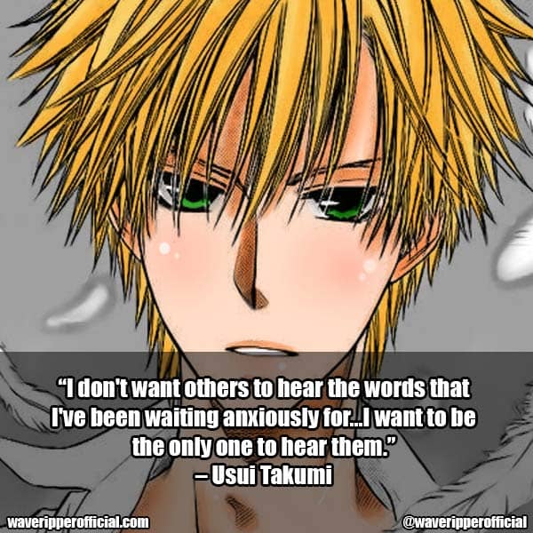 Usui Takumi quotes 6