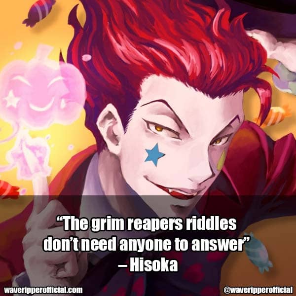 Hisoka quotes 3