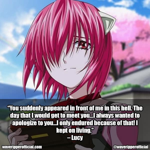 Lucy quotes from Elfen Lied