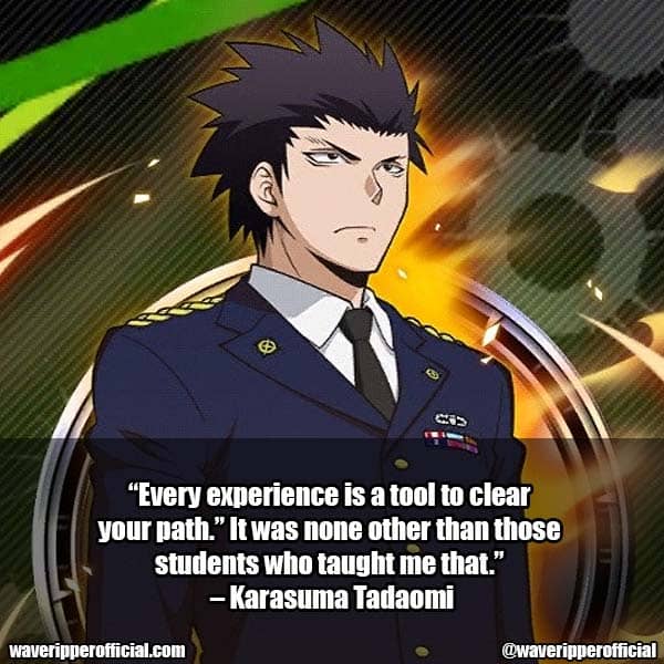 Karasuma Tadaomi quotes from assassination classroom
