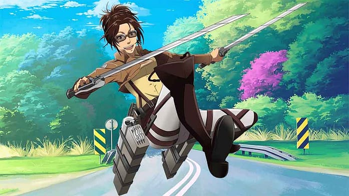 Crazy Anime Character with Glasses - Hanji