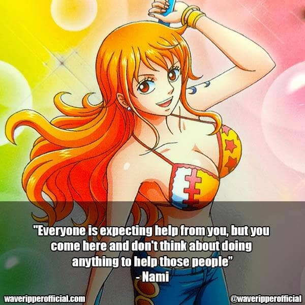Nami quotes one piece 4