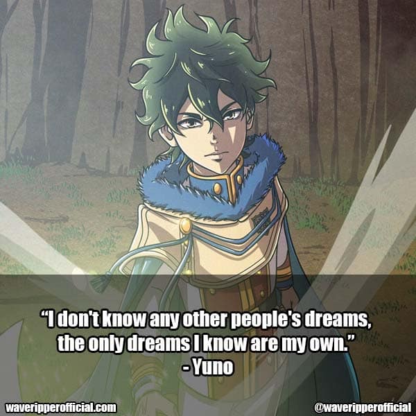Yuno Quotes from Black Clover