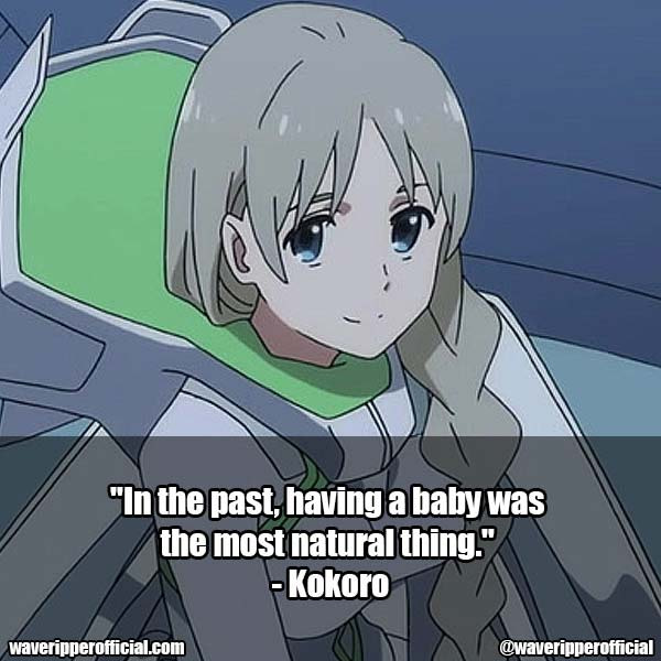 Kokoro quotes from darling in the franxx